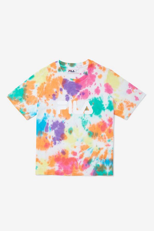 Fila Hannah Tie Dye Women's T-Shirts - Multicolor,NZ 839-80641